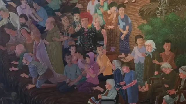 จิตรกรรมฝาผนังภายในอุโบสถ