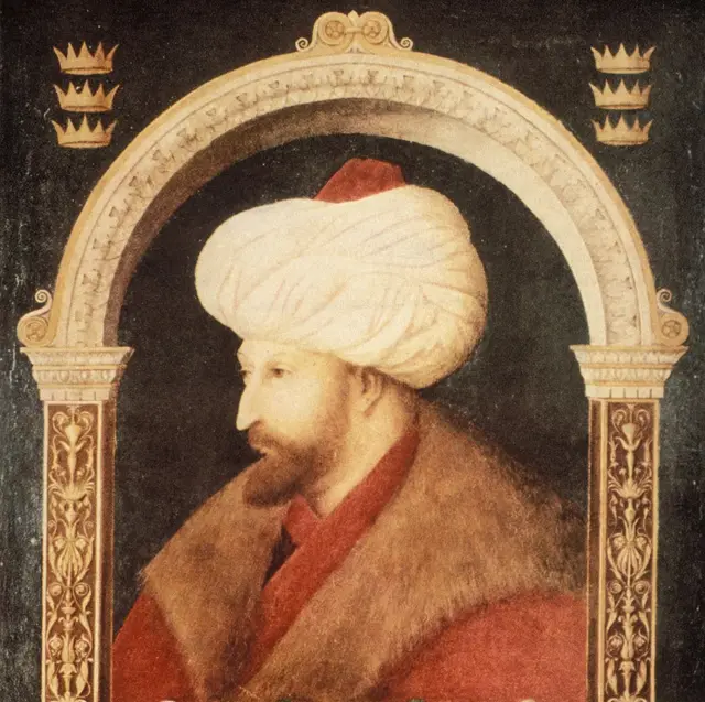 Mehmed II, sultán del Imperio otomano 1451-1481, pintado por Gentile Bellini.