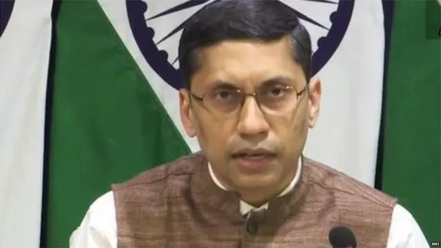 भारत के विदेश मंत्रालय के प्रवक्ता अरिंदम बागची