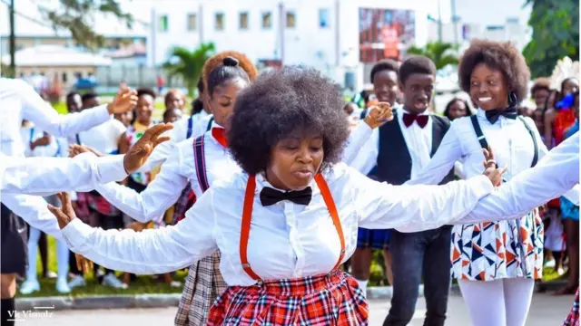 One of di students during di induction