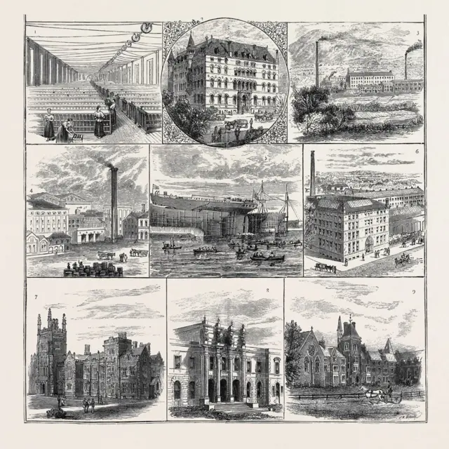 19世纪，法斯特河助力推动贝尔法斯特的纺织厂、工厂和酿酒厂。（Credit: Universal History Archive/Getty Images）