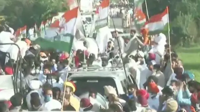 ਰਾਹੁਲ ਗਾਂਧੀ ਦੇ ਸਵਾਗਤ ਲਈ ਪੰਜਾਬ-ਹਰਿਆਣਾ ਸਰਹੱਦ 'ਤੇ ਵੱਡੀ ਗਿਣਤੀ ਵਿੱਚ ਕਾਂਗਰਸੀ ਵਰਕਰ ਇਕੱਠੇ ਹੋਏ