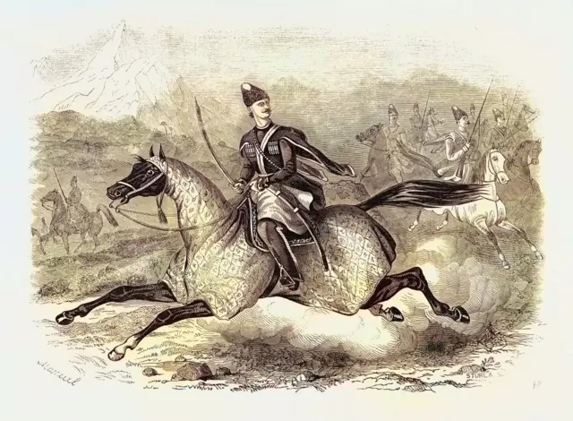 Тоғли кавказликлар етакчиси Имом Шомил.