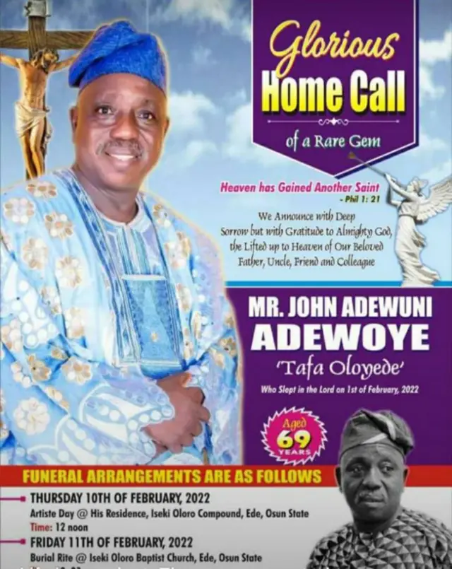 Ikede isinku Tafa Oloyede