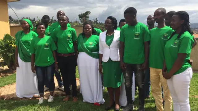 Madamu Ingabire n'abayoboke b'ishyaka rye rishya