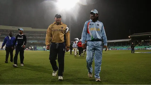 भारत और स्कॉटलैंड के कप्तान