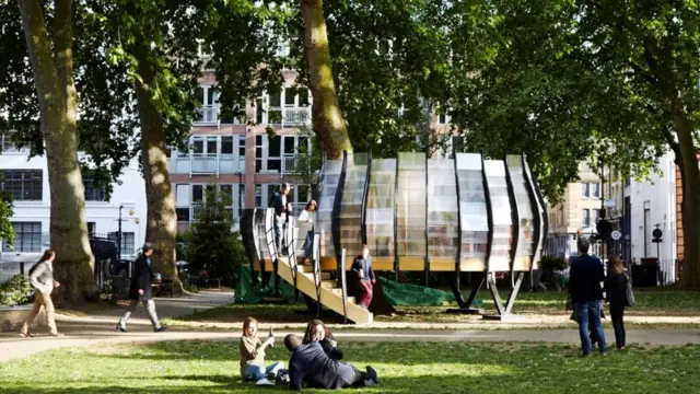 "مكتب حول شجرة" أقيم في حديقة ميدان هوكستون سكوير في لندن