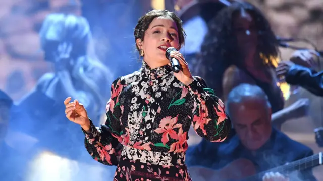 Natalia Lafourcade en los Grammy Latinos, Las Vegas, Nevada