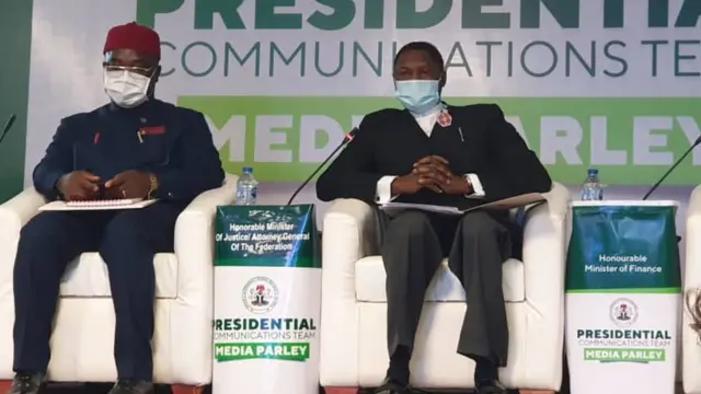 Presidential communication team press conference