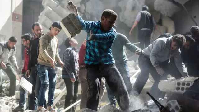 Guta'da kurtarma çalışmaları