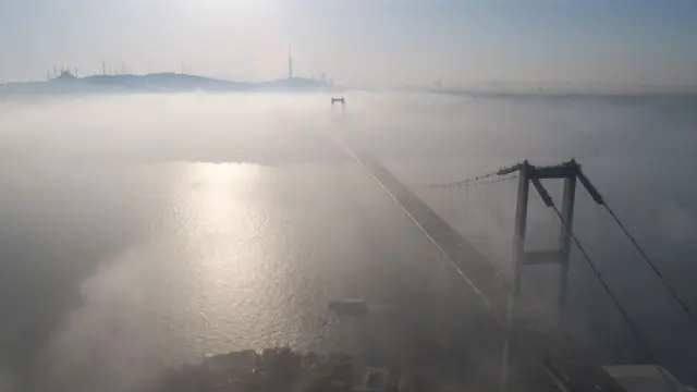 Estrecho de Bósforo en Estambul.