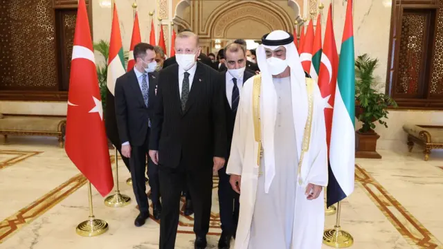 رجب طيب إردوغان ومحمد بن زايد