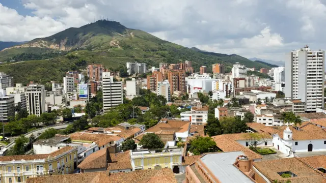 Панорама города Кали в Колумбии