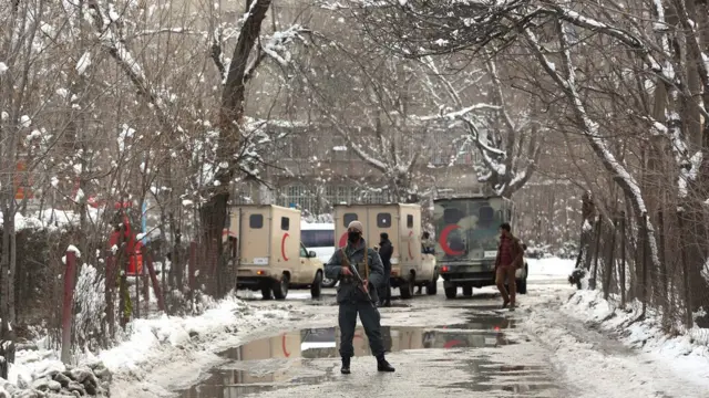 تصویری از محل انفجار در کابل