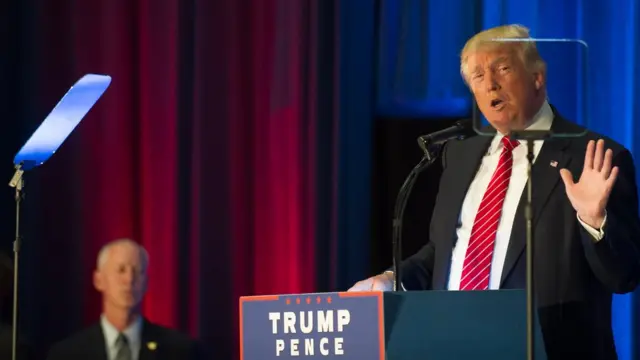 Donald Trump habla en Ohio