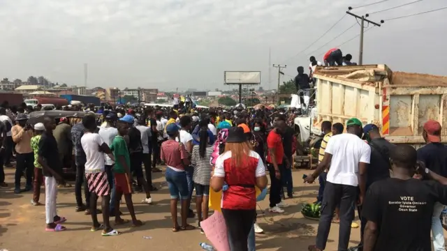 Awọn oluwọde #ENDSARS ni Ibadan