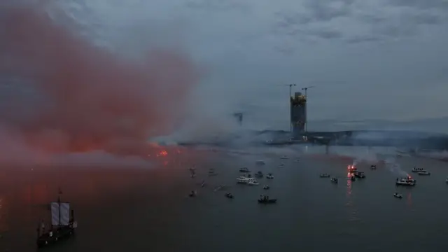 Crvena zvezda, proslava titule, navijači Zvezde, Delije