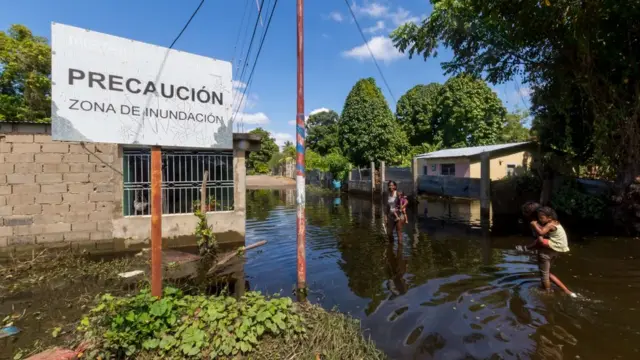 Inundaciones en Puerto Ordaz, Venezuela.