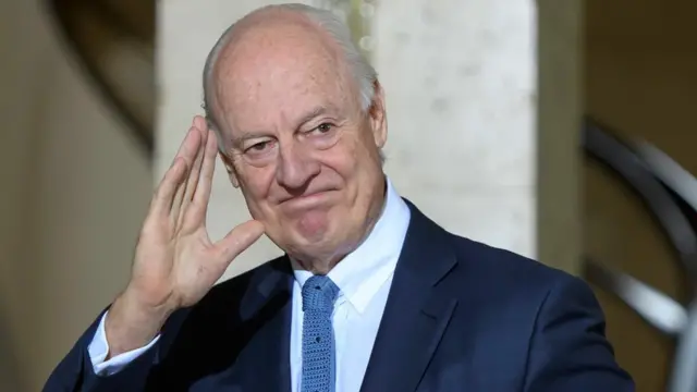 مبعوث الأمم المتحدة الخاص لسوريا، ستافان دي ميستورا، يرحب باتفاق وقف إطلاق النار الدي ترعاه روسيا وتركيا