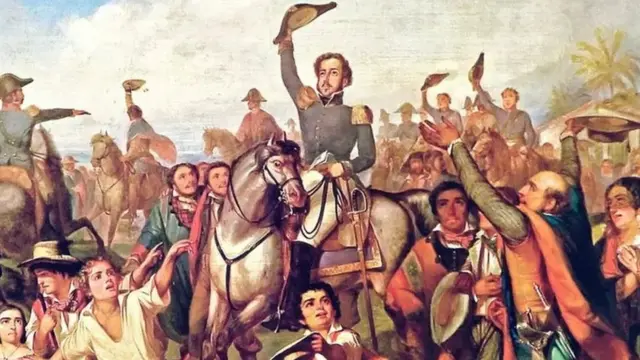 Quadro de François-René Moreaux que retrata a proclamação da independência brasileira