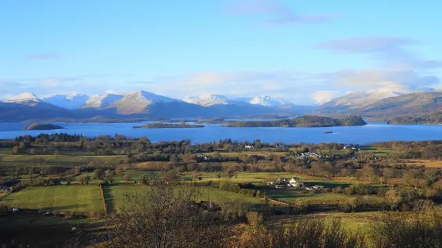 view looking towards Loch Lomond from Duncryne Hill, Gartocharn