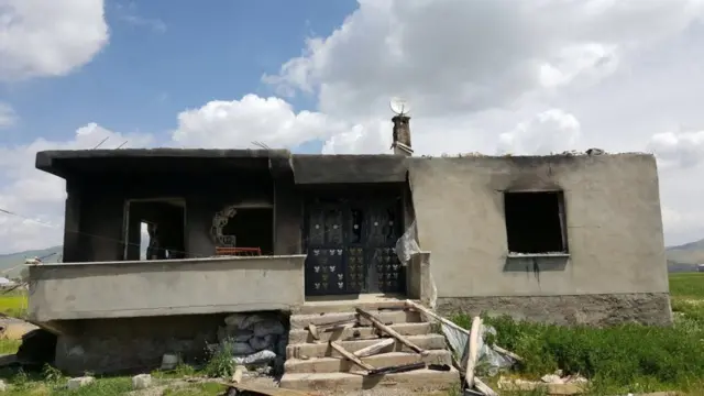 Kazan ailesinin evinin son hali