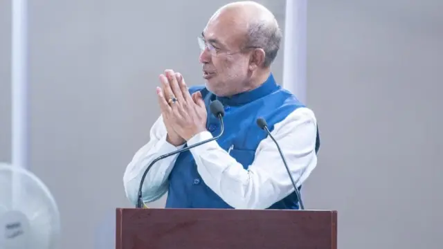 मणिपुर के मुख्यमंत्री बीरेन सिंह