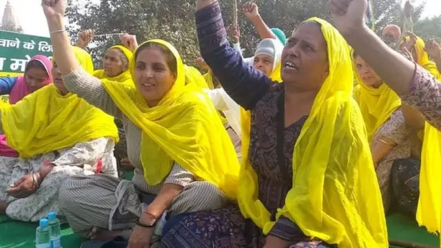 ਕਿਸਾਨ ਅੰਦੋਲਨ ਵਿੱਚ ਬੈਠੀਆਂ ਔਰਤਾਂ