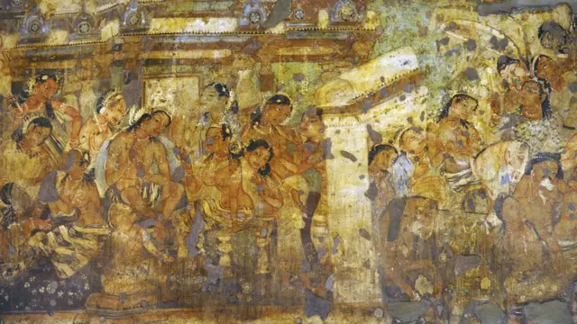 चित्रांमधील गेरूचा वापर