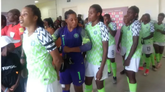 Awọn Super falcons korajọpọ ṣaaju ifẹsẹwọnsẹ wọn