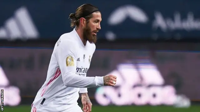 Real Madrid's Sergio Ramos