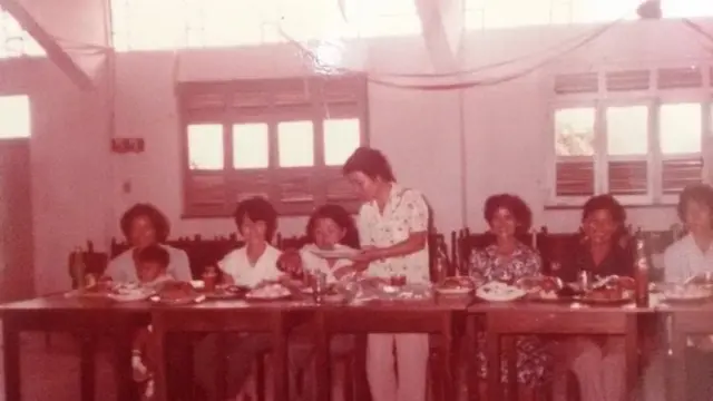 Imigrantes japoneses comendo no Amazonas