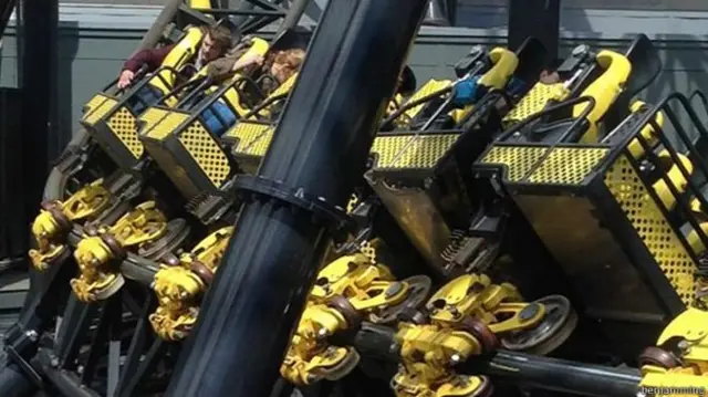 Accidente de Alton Tower, en Reino Unido.