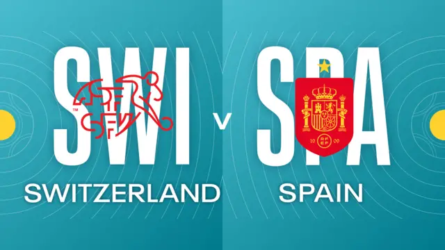 Switzerland v Spain badges