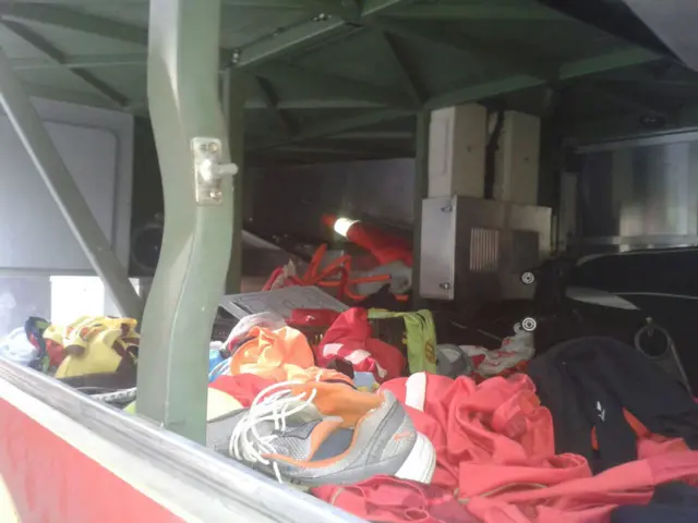 Maletera casi vacía.