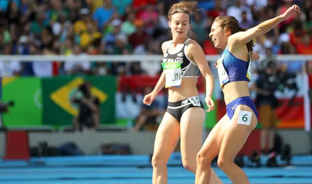 D'agostino no puede seguir corriendo al lado de Hamblin