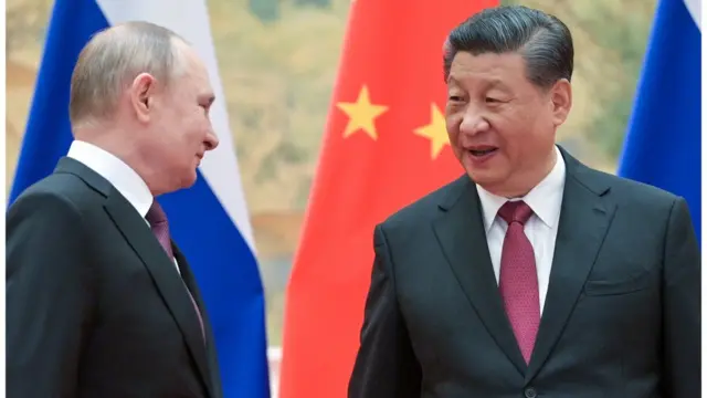 Президент РФ Владимир Путин и председатель КНР Си Цзиньпин