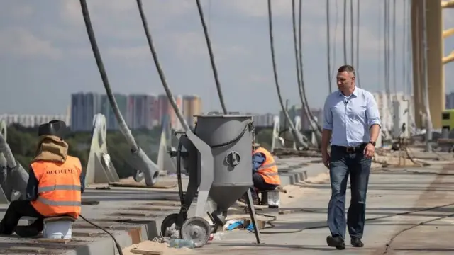 Віталій Кличко на мосту