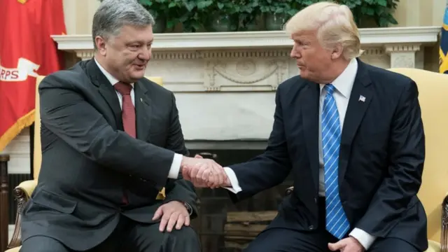 Петр Порошенко и Дональд Трамп