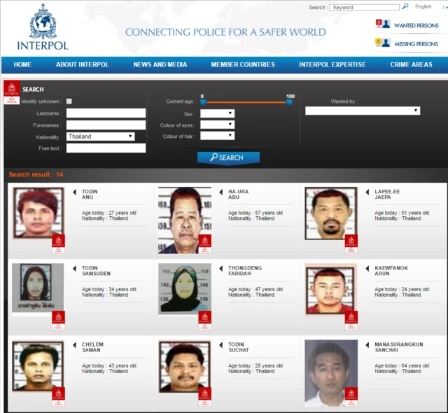 ผู้ต้องหาสัญชาติไทย 14 คนที่ตำรวจสากลประกาศติดตามตัว ไม่มีชื่อของอดีตนายกฯ จากตระกูลชินวัตรแต่อย่างใด