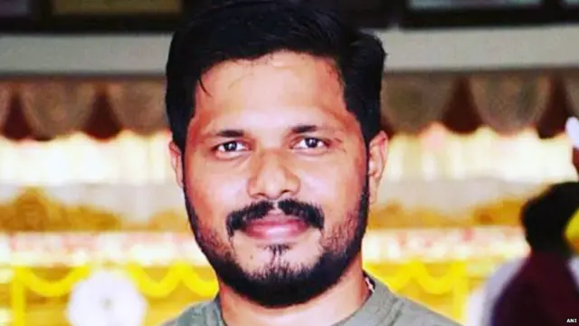 भारतीय जनता युवा मोर्चा के कार्यकर्ता प्रवीण नेट्टारू