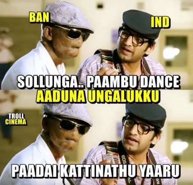 பாம்புகளுக்கு பாலூட்டிய இந்திய அணி - வைரலாகும் கிரிக்கெட் மீம்கள்