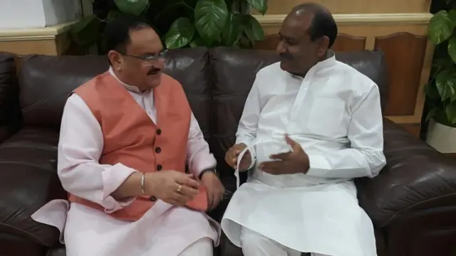 ओम बिड़ला और जेपी नड्डा