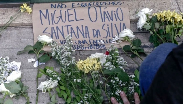 Protesto pela morte do menino Miguel, em 5 de junho