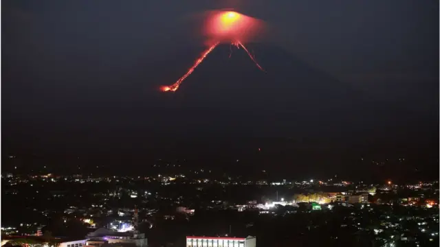 El volcán Mayon