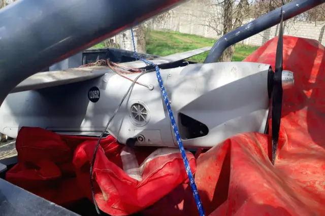 "Орлан-10", нещодавно збитий бійцями 59-ї бригади ЗСУ