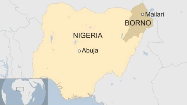 Maap Naịjirịa na-egosi Borno Steeti