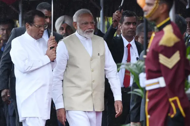 మైత్రిపాల సిరిసేన, నరేంద్రమోదీ