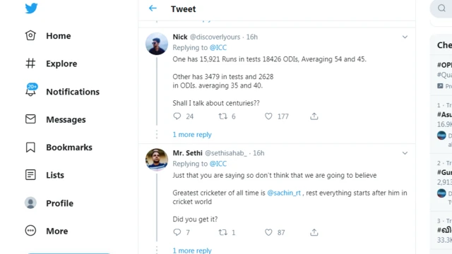 ஐசிசியின் பதிவால் சச்சின் ரசிகர்கள் அதிருப்தி