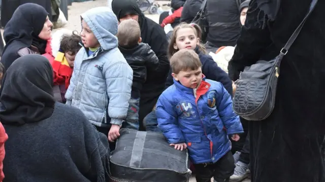 صورة نازحين سوريين